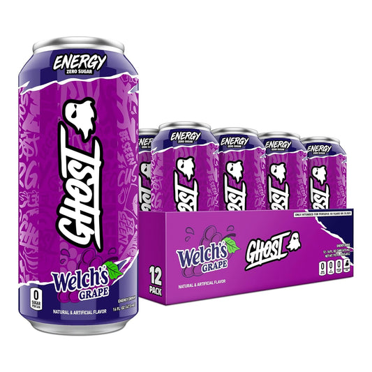 GHOST Energy Drink | Energy & Focus & No Artificial Colors | 200mg of Natural Caffeine|12-Pack(16oz)