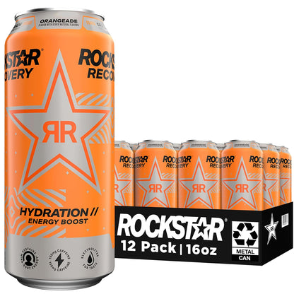Rockstar Energy – High Caffeine + Electrolytes & Taurine – 16oz Can