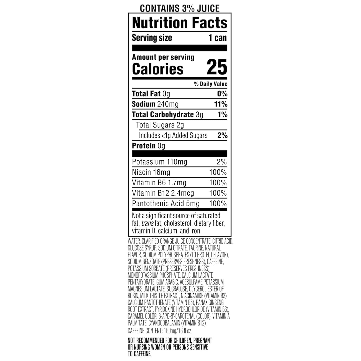 Rockstar Energy – High Caffeine + Electrolytes & Taurine – 16oz Can