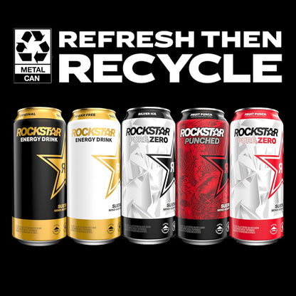 Rockstar Energy – High Caffeine + Electrolytes & Taurine – 16oz Can